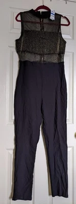 Mono Material Niña XL Negro Dorado Transparente Brillo Fiesta Y2K Retro Glamour Defecto Foto 1 de 4