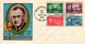 Dr Jim Stamps FDC 5c Roosevelt Four Freedom Combo Smartcraft Cachet Monarch Size - Picture 1 of 2