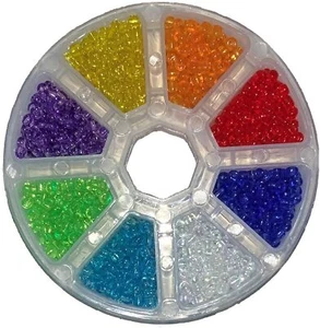 Al por Mayor Bricolaje Uso AAA Calidad Semilla Vidrio Pony Cuentas en Caja De 8 - Imagen 1 de 6