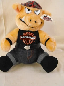 Harley Davidson 12 Inch Plush Biker Hog Pig Play by Play Bandana NEW with Tag - Picture 1 of 6