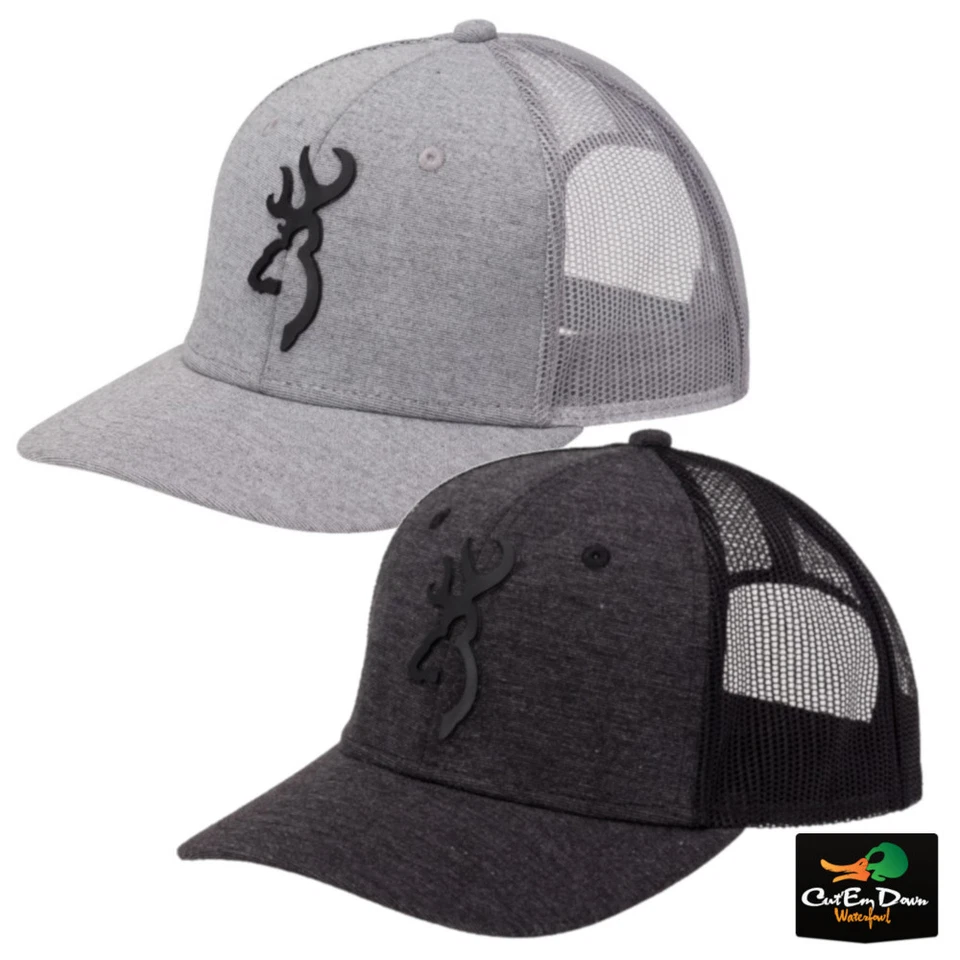 NEW BROWNING TURLEY SNAP BACK MESH BACK BALL CAP HAT BUCKMARK LOGO ADJUSTABLE - Image 1 of 1