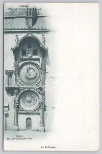 Undivided Back Postcard Prague Czech Republic Old Town Hall Astronomical Clock - Picture 1 of 2