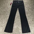 Seven 7 For All Mankind Women's 24 Bootcut Denim Black Jeans Flare