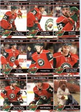 MINNESOTA WILD 2009-10 POLICE SET CLUTTERBUCK & BRUNETTE - #9L