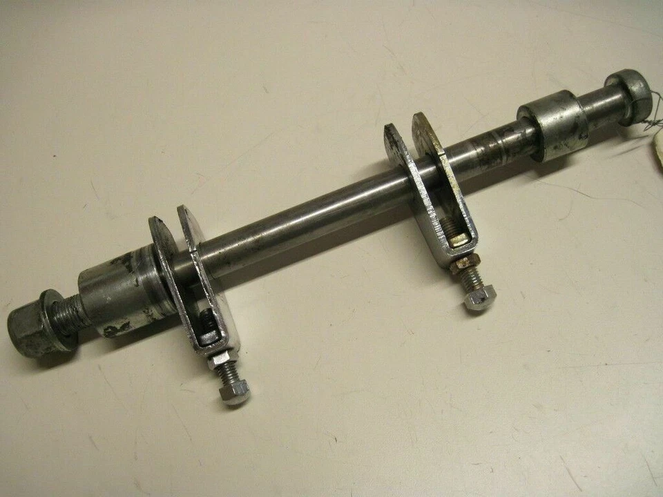 86-88 Suzuki LS650 Savage Rear Axle, Spacers & Adjusters 1986 1987 1988 LS 650 - Image 1 of 2