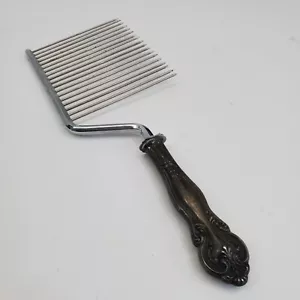 Antique Sterling Silver Art Nouveau Handled Cake Breaker Rake 10.5" - Picture 1 of 12