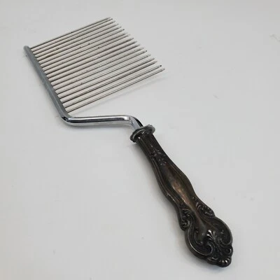 Antique Sterling Silver Art Nouveau Handled Cake Breaker Rake 10.5" - Image 1 of 4