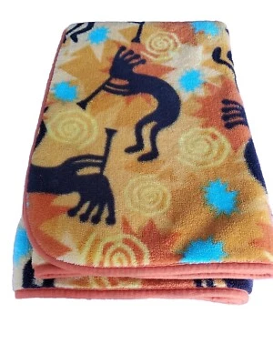 Vtg. Boho  Blanket Southwestern Aztec  58x48" Twin Size Northwest Co. LLC.   - Image 1 of 4