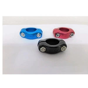 Alu Sattelstützenklemme 25,4 mm für BMX 22,2 mm mehrfarbig rot blau schwarz - Bild 1 von 2