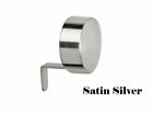 28mm / 35mm Diameter Satin Silver Curtain Pole Supports /Brackets