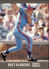1991 Ultra Update Baseball #U-90 Bret Barberie RC Montreal Expos