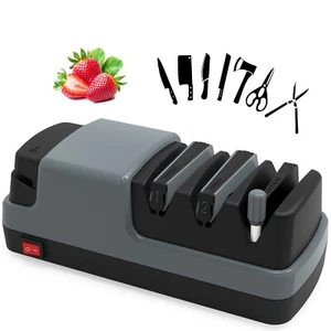 4 in 1 Electric Knife Sharpener Professional Kitchen Knife Sharpener Electric - Picture 1 of 6