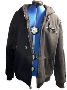 Blue Gear Black Jacket Size Large - Picture 1 of 7