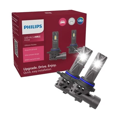 PHILIPS Kit 2 Lampadine Auto LED HIR2 Philips Ultinon Access 6000K 12V Px26d - Immagine 1 di 4