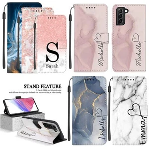 Flip Leder Wallet Case für Samsung Galaxy A55 A15 S24 Handyhülle personalisiert - Bild 1 von 108