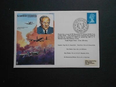 RARE MILITARY COMMEMORATIVE FDC: MARSHALL OF RAF SIR ARTHUR T HARRIS : 15 MAY 19 - Image 1 of 3