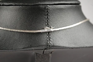 Kette, mit Smaragd und Diamanten, 14K Weißgold, 10g, ca. 41cm lang 90582 - Bild 1 von 4