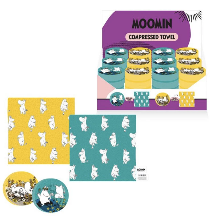 Xmas Moomins magic flannel expanding face towel bath travel wash Bath Retro - Image 1 of 1