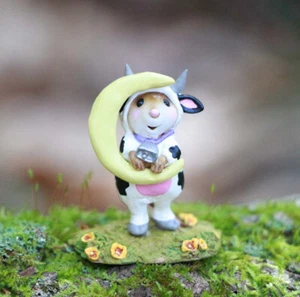 Wee Forest Folk M-433b Hey Diddle Cow & Moon (Retired) - Picture 1 of 4