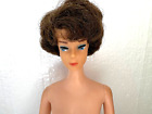 Vintage Mattel 1960's Bubble Cut Barbie Doll-Brown Hair, Blue eyes, straight leg