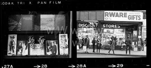 '67 Bowery Menu Restaurant Shop Santa Manhattan NYC Old 35mm Photo Negative LOT - Picture 1 of 1