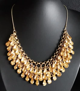 Vintage Style Rhinestone Beads Choker Necklace - Picture 1 of 7