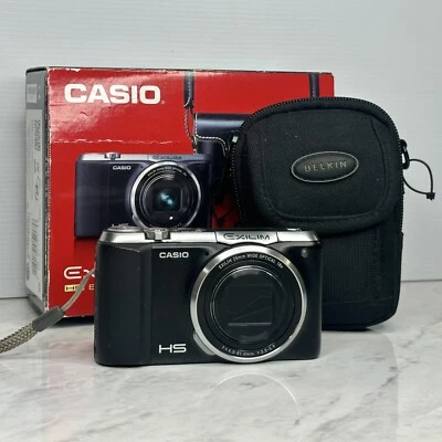 Casio Exilim HS EX-ZR750 Compact Digital Camera Black & Silver TESTED & WORKING - Image 1 of 4