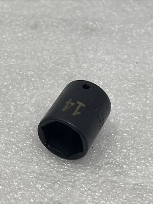 14mm SK Hand Tools 1/4" Drive, 6 Point, Metric Impact Socket, USA Made, 31054 - Image 1 of 4