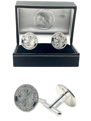 CAMISA EJECUTIVA CELTA FC PLATA ESTERLINA ESCUDO HOMBRE GEMELOS CFC CAJA DE REGALO Foto 1 de 4
