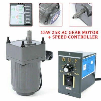 AC110 V 15W gear single-phase motor Electric variable speed controller 1:25 - Image 1 of 4