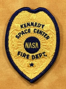 NASA Kennedy Space Center Fire Department Patch (gelbes Schild) - Bild 1 von 1