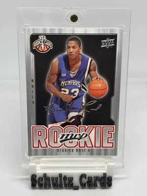 2008-09 Upper Deck MVP Silver Script Derrick Rose #201 Rookie RC Invest Salón de la fama  Foto 1 de 4