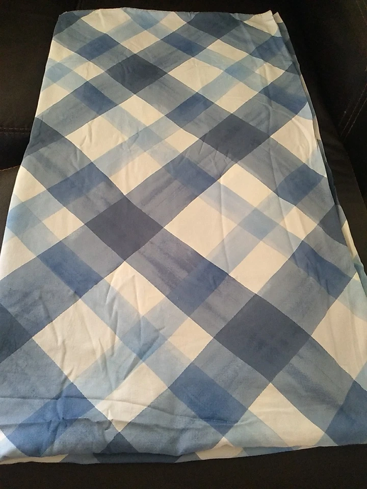 Funda nórdica Charter Club Gingham bloque de color azul blanco tamaño completo/queen  Foto 1 de 4