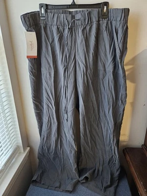 Ingrid + Isabel Post Embarazo Pantalones Pierna Ancha XL Gris 29" Elastizados Maternidad Foto 1 de 4