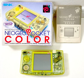 SNK NeoGeo Pocket Color Handheld Console Yellow with Box, Manual Working Japan