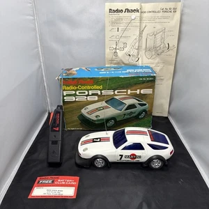 Working Vintage Radio Shack 928 Porsche Remote Control Car In Original Box - Picture 1 of 7