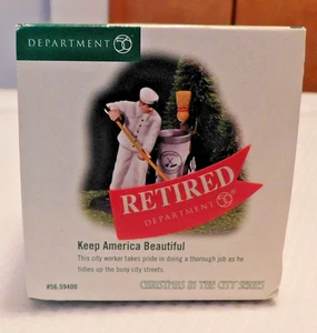 DEPT 56 Christmas In The City - Keep America Beautiful #56.59400 Street Sweeper - Picture 1 of 8