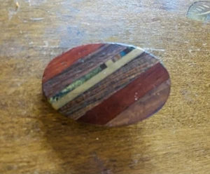 Vintage Belt Buckle Scorpion Products Inlaid Wood, Stones, Turquoise Albuquerque - Picture 1 of 3