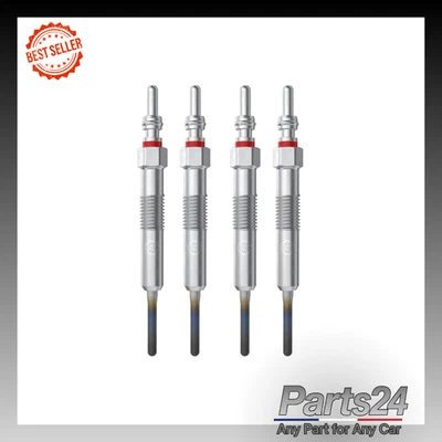 4x Glow Plugs Set fits NISSAN NOTE E11, E12 1.5D 10 to 16 Bosch 1106500Q0E New - Image 1 of 4