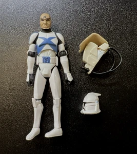 Star Wars 501 Clone Trooper Scythe w/Pack Brain Invaders Clone Wars 2012 3.75 in - Foto 1 di 15