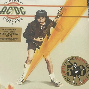 AC/DC - High Voltage Acdc 50th Anniversary Gold Coloured Vinyl New & Sealed - Picture 1 of 6