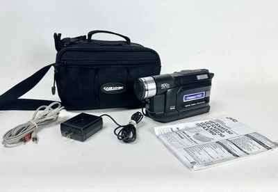 JVC GR-AX760U Compact VHS Camcorder w Power Plug Work Test Video - Image 1 of 4