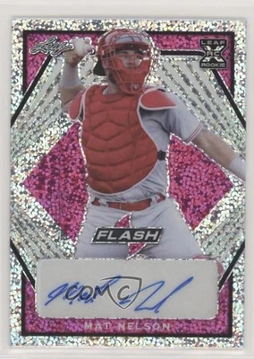 2021 Leaf Flash Pink /15 Mat Nelson #BA-MN1 Auto - Image 1 of 2