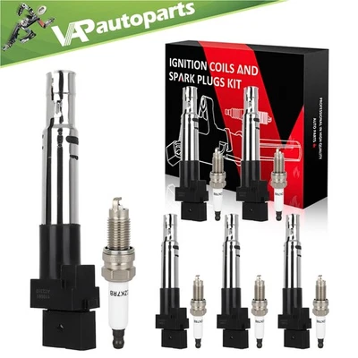 6 For 04 2005 2006 2008 2009 Audi TT Quattro 3.2L V6 Ignition Coil & Spark Plug - Image 1 of 4