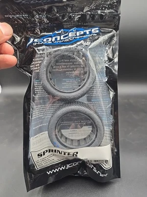 Jconcepts Sprinter 2.2 Aqua Rear Buggy Tire Rc Car Free Shipping 3133-03  1/10th - Image 1 of 3