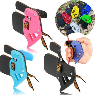 Recurve Bow Finger Guard Tab Protect Gear Cow Leather Archery Shooting Hunting - Image 1 of 4