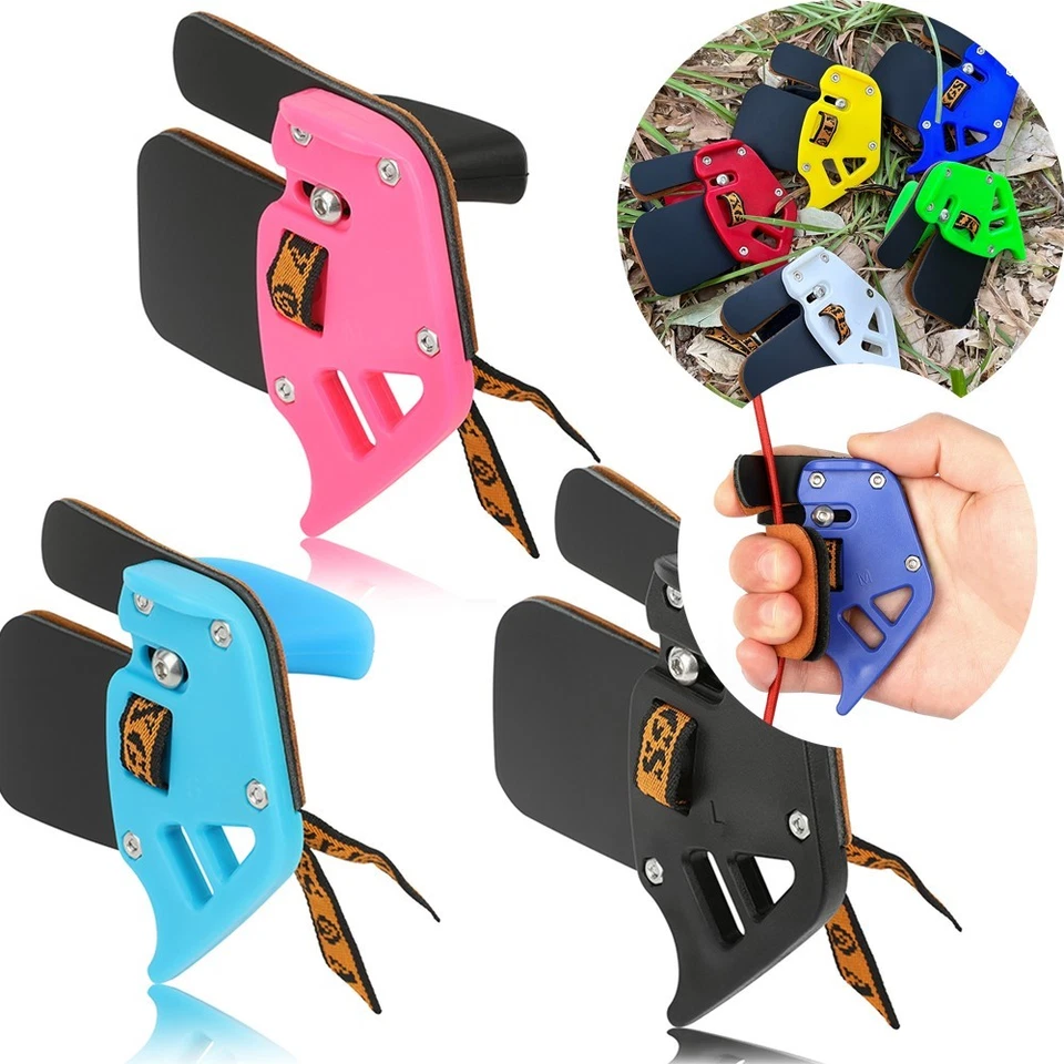 Recurve Bow Finger Guard Tab Protect Gear Cow Leather Archery Shooting Hunting - Image 1 of 4