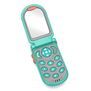 Flip and Peek Fun Phone: Bilingual with 3 English & 3 Spanish Phrases, Sounds Ef - Picture 1 of 12
