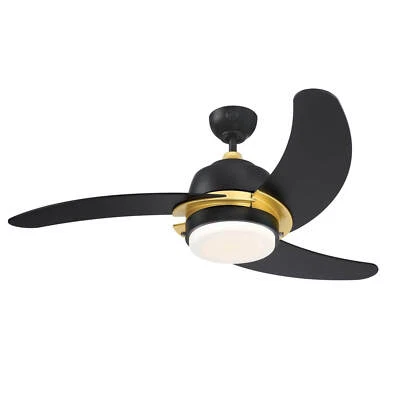 Westinghouse Ceiling Fan With LED Lamp And Pull Cord Simone Black 122 CM - Image 1 of 4