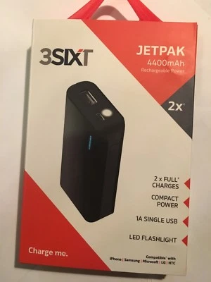 JetPak 4400mAh PowerBank Small, Light Rechargeable Power Pack. Brand New Sealed. - Image 1 of 4